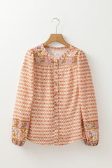 Chemise à manches bouffantes à imprimé floral *-A WOMAN WE LOVE