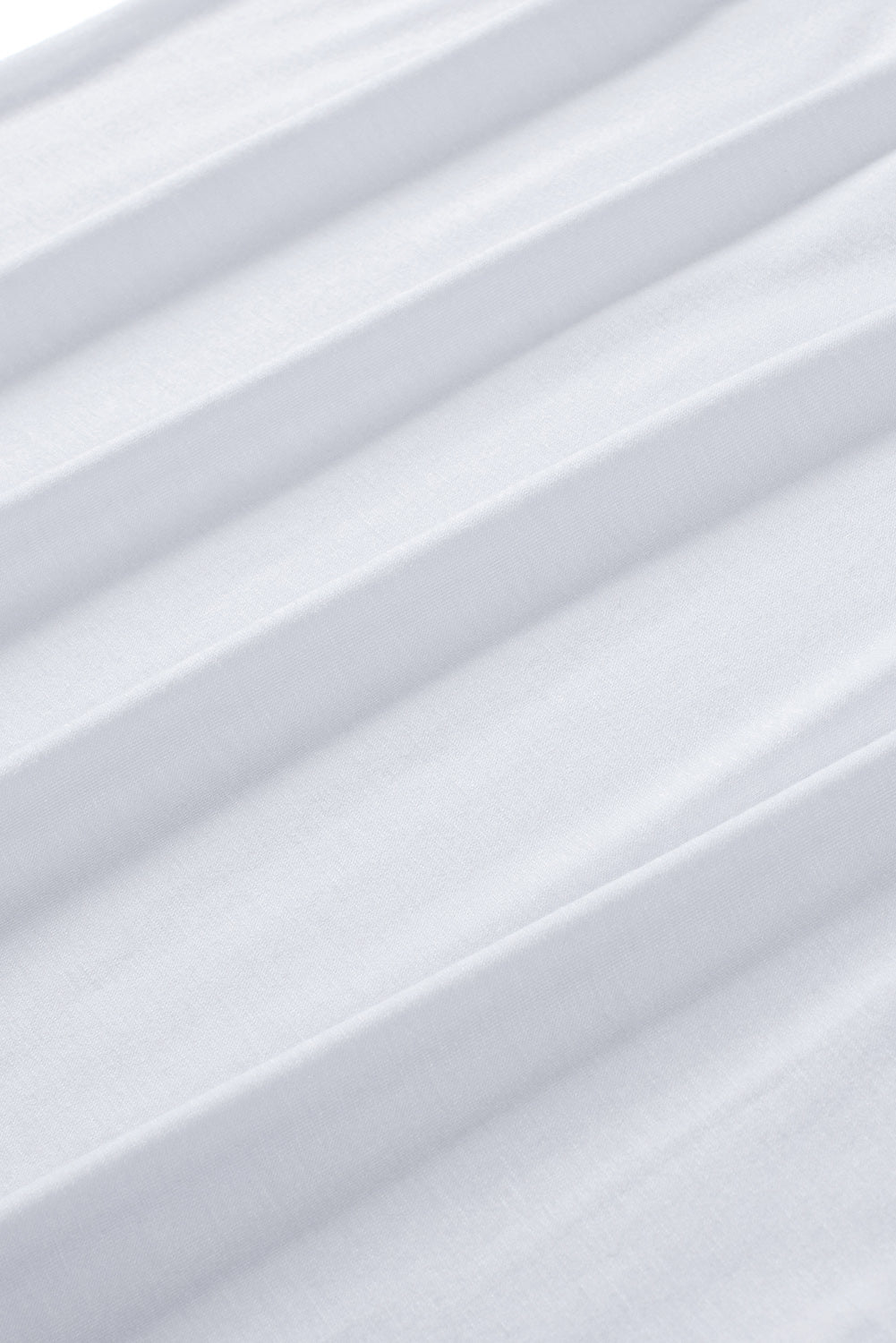 Débardeur blanc à col rond de couleur unie-A WOMAN WE LOVE