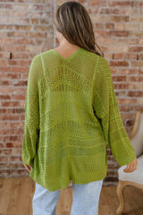 Cardigan Oversize en Maille Crochetée