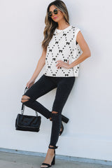 Shorted tank top on the side *