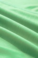 Haut ample bleu à rayures color block et épaules tombantes