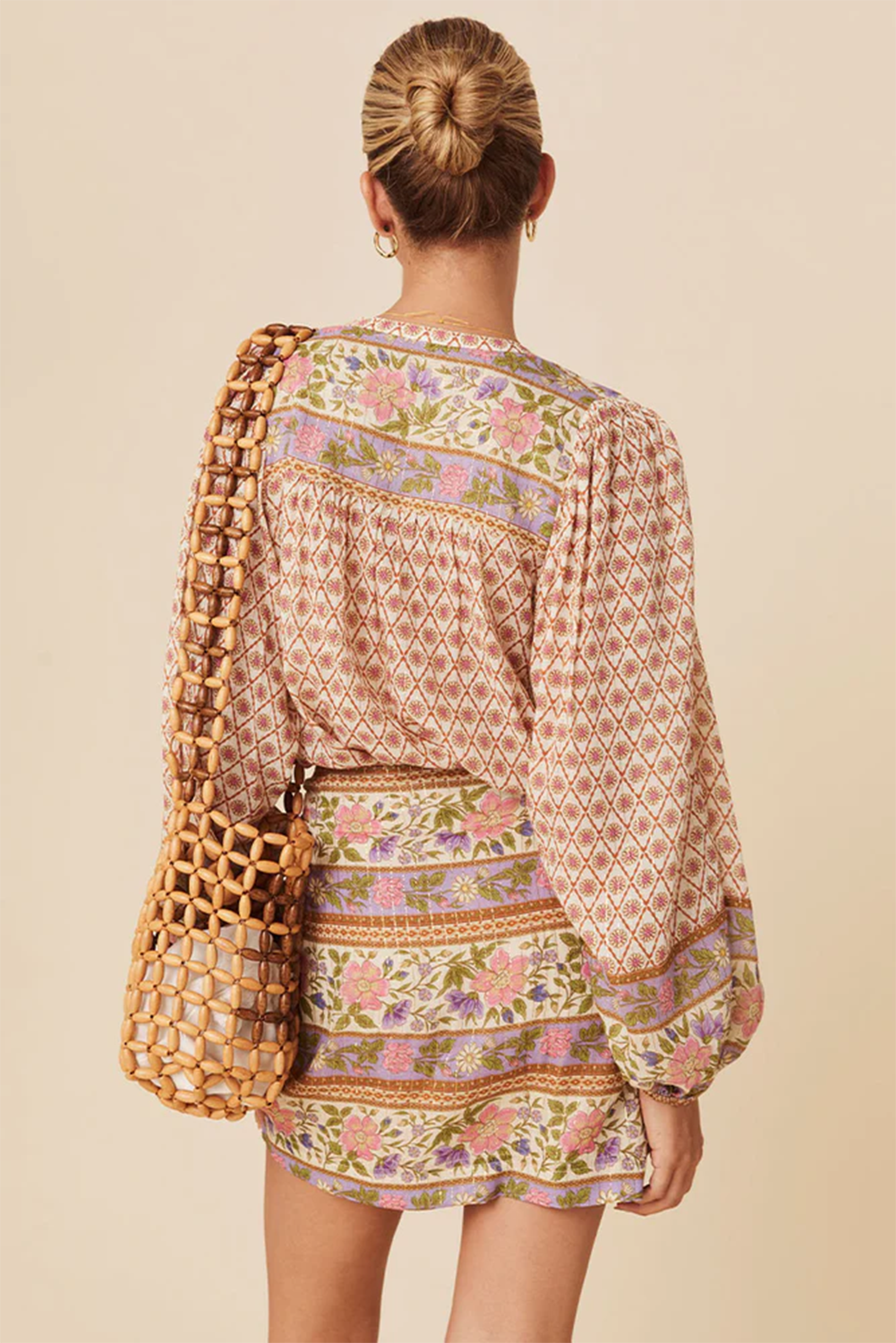 Chemise à manches bouffantes à imprimé floral *-A WOMAN WE LOVE