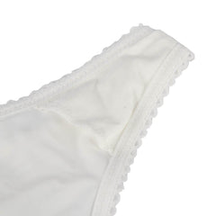 String dentelle blanc avec laçage dos