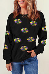 Black with glitter shoulder sweatshirts *