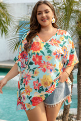 Chemisier à manches chauve-souris et col en V *