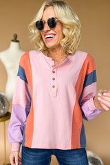 Haut Henley Bouton with long sleeves *