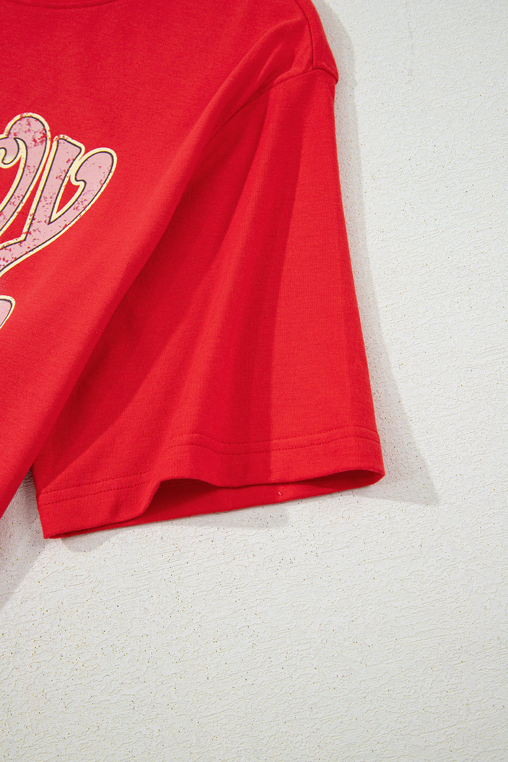 COWBOY rouge tomate Take Me Away Graphic Western Loose Tee-A WOMAN WE LOVE