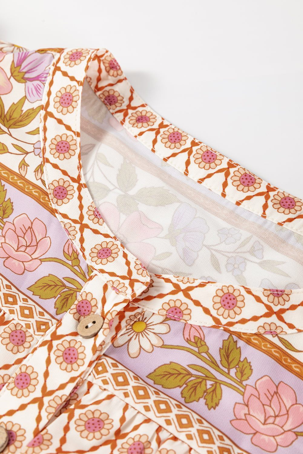 Chemise à manches bouffantes à imprimé floral *-A WOMAN WE LOVE