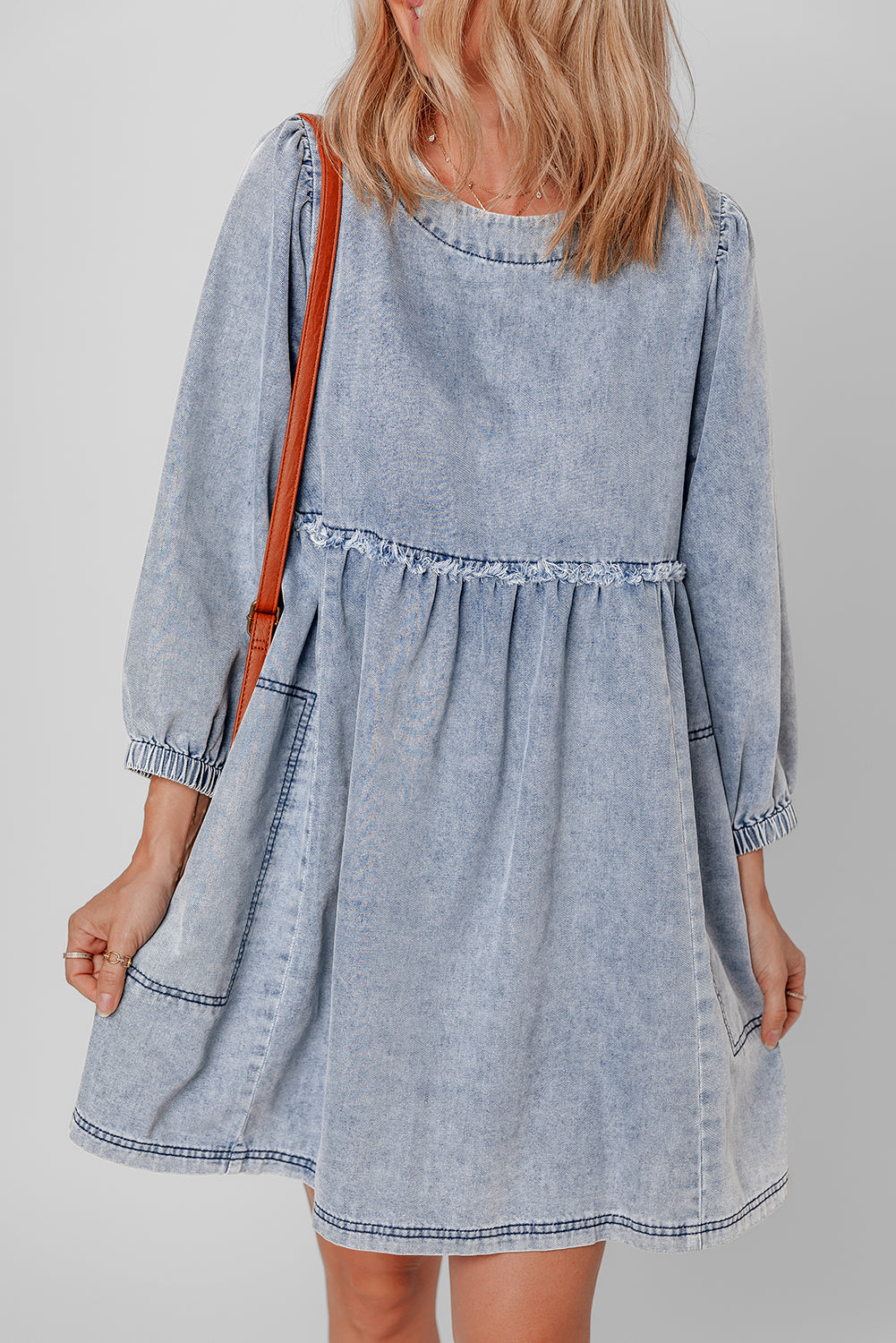 Beau Blue - Mini-robe en jean -A WOMAN WE LOVE