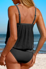 Black tanker swimsuit *