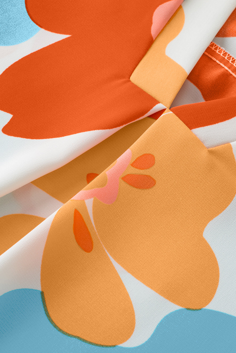 Chemisier orange à fleurs crantée *-A WOMAN WE LOVE