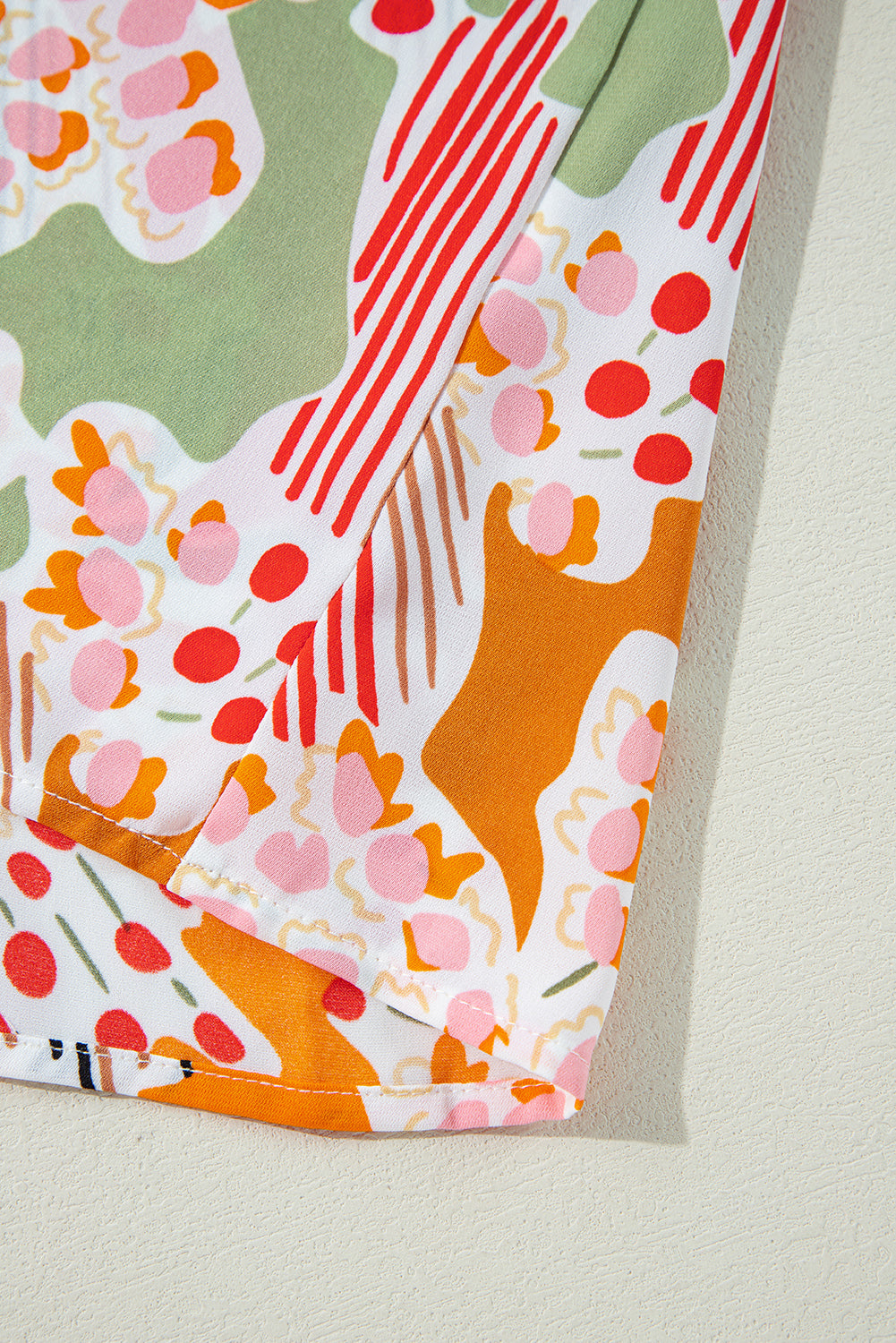 Chemise orange imprimée fendue *-A WOMAN WE LOVE