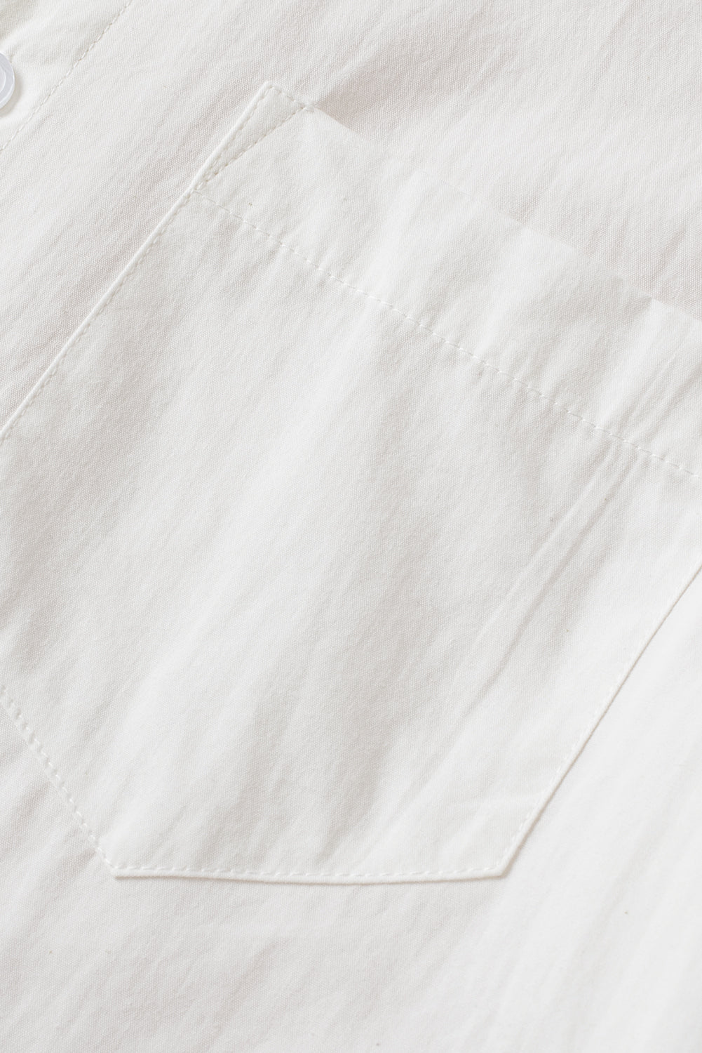 Chemise blanche à manches courtes bouffantes unies-A WOMAN WE LOVE