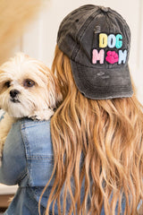 Casquette de baseball noire DOG MAMA-A WOMAN WE LOVE