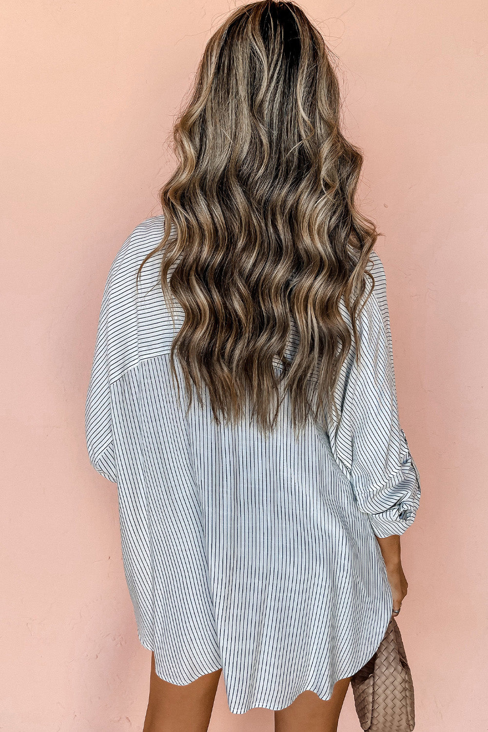 Chemise longue à poches et manches retroussées *-A WOMAN WE LOVE