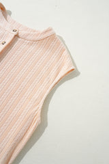 Combinaison sans manches à jambe large boutonnée texturée gris fumée-A WOMAN WE LOVE