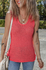 Suéter de corte delgado -collar con collar en el texto tejido *