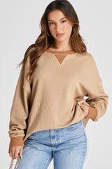 Amplia sudadera térmica gris ahumada