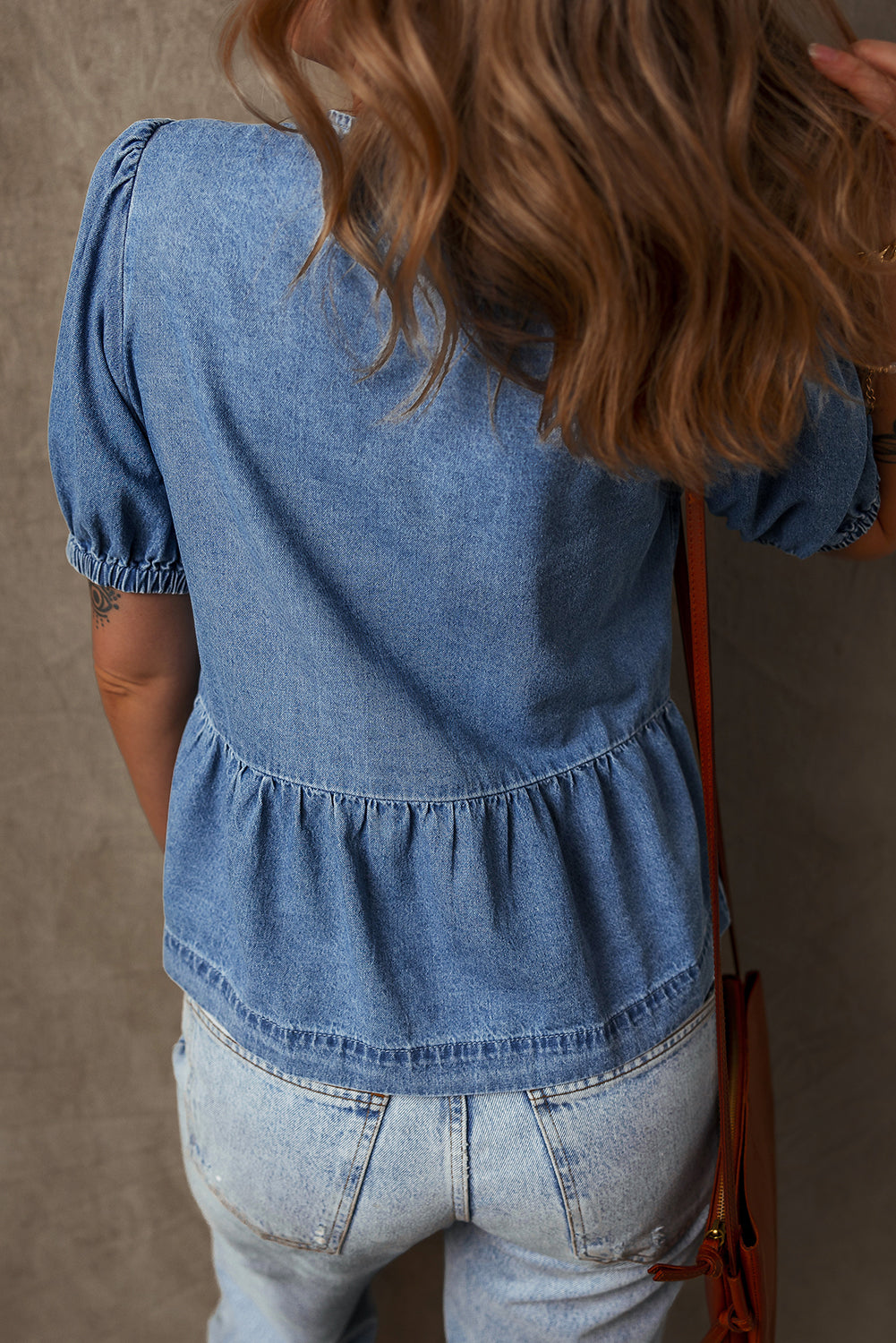 Chemise en jean bleu crépuscule *-A WOMAN WE LOVE