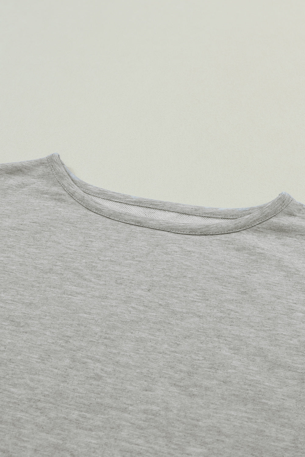 Chemisier surdimensionné gris froissé à ourlet brut, haut et bas-A WOMAN WE LOVE