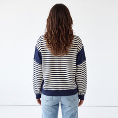 White stripe and color blocks of color*