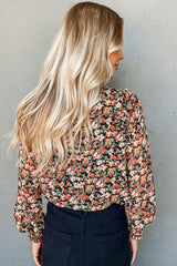Blouse florale orange à volants et-A WOMAN WE LOVE