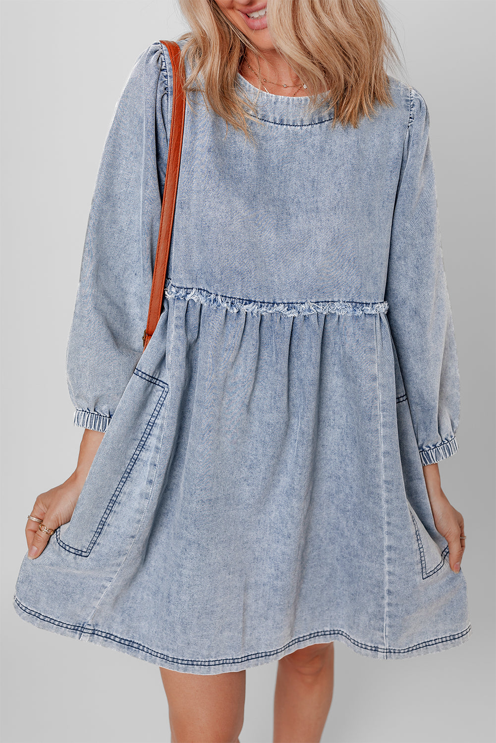 Beau Blue - Mini-robe en jean -A WOMAN WE LOVE