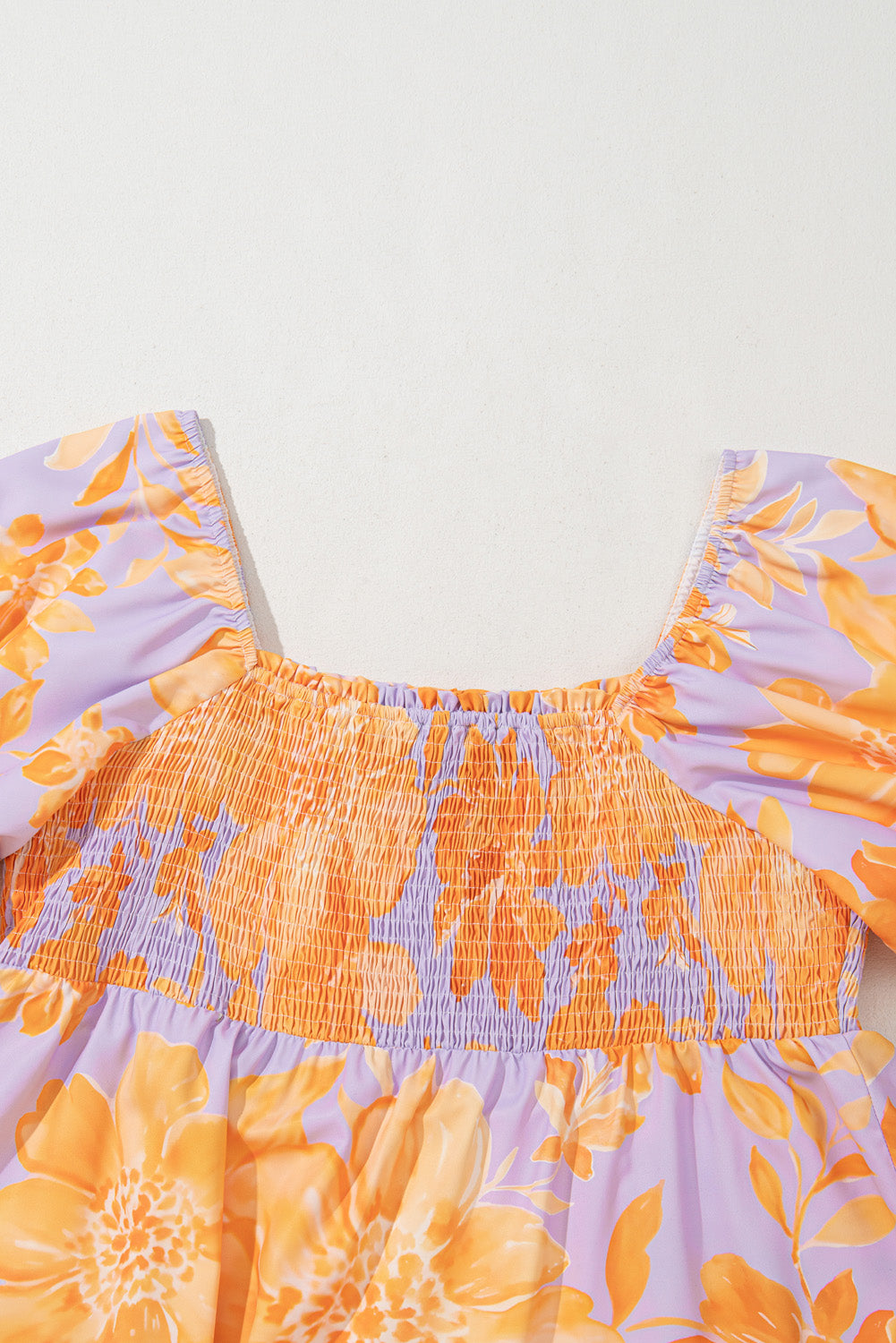 Chemisier babydoll smocké à manches bouffantes *-A WOMAN WE LOVE