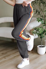 High -waisted tracksuit pants *
