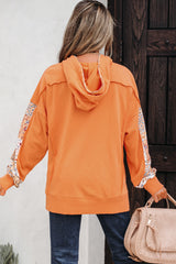 Flamingo Mélange à sweat à crampons côté fente floral