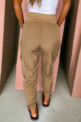Pantalon de jogger de cargo à la taille haute