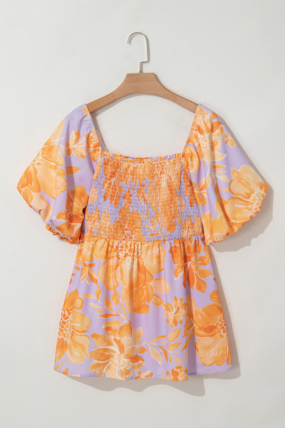 Chemisier babydoll smocké à manches bouffantes *-A WOMAN WE LOVE