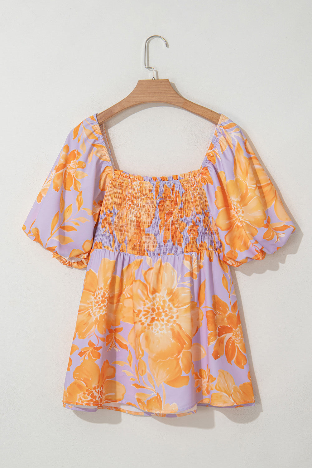 Chemisier babydoll smocké à manches bouffantes *-A WOMAN WE LOVE