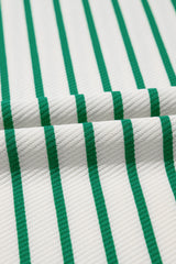 Camiseta redonda de cuello con grandes rayas verdes para Saint-Patrick