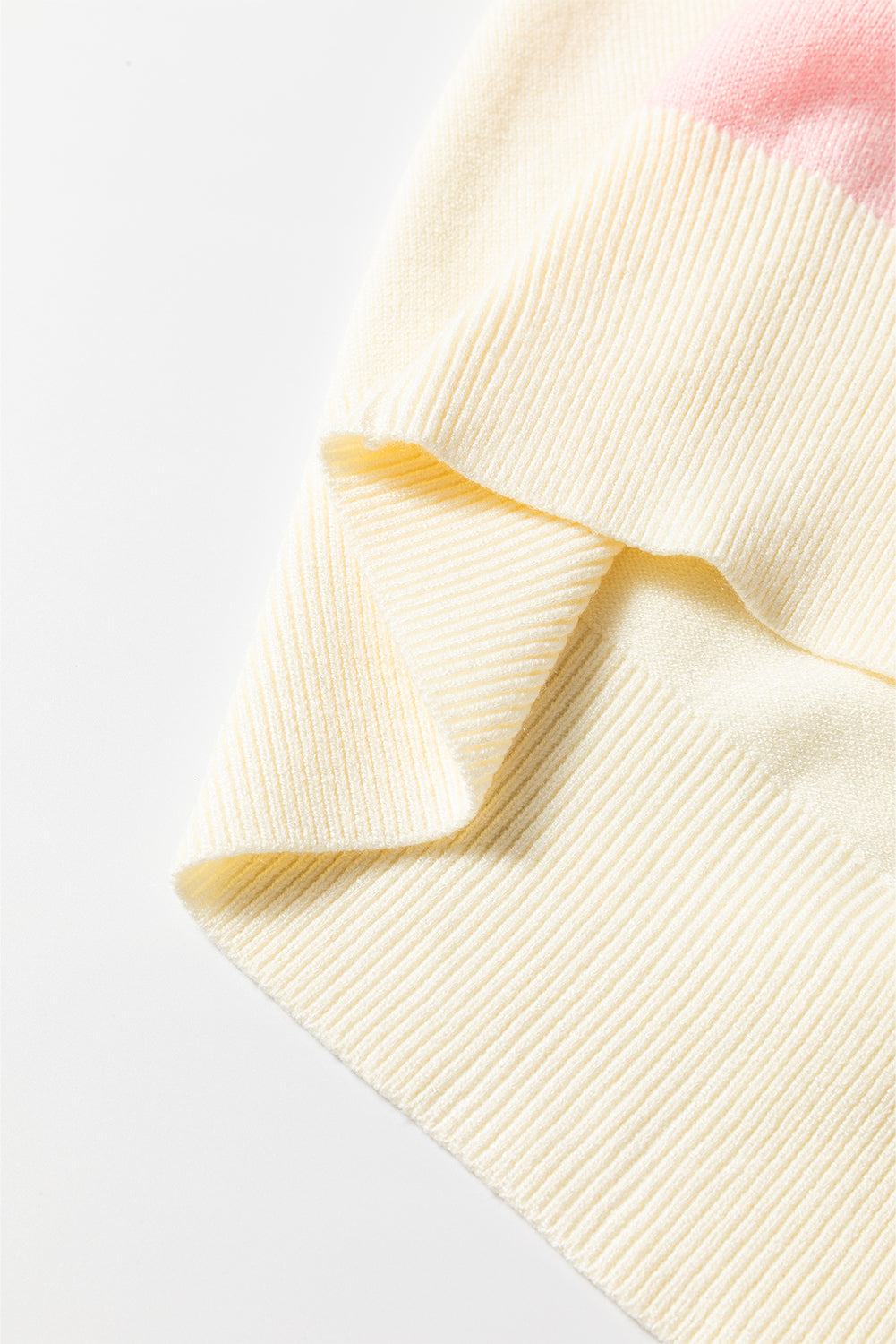 Cardigan pull à rayures blanches et motifs colorés, boutonné sur le devant-A WOMAN WE LOVE