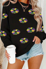 Black with glitter shoulder sweatshirts *