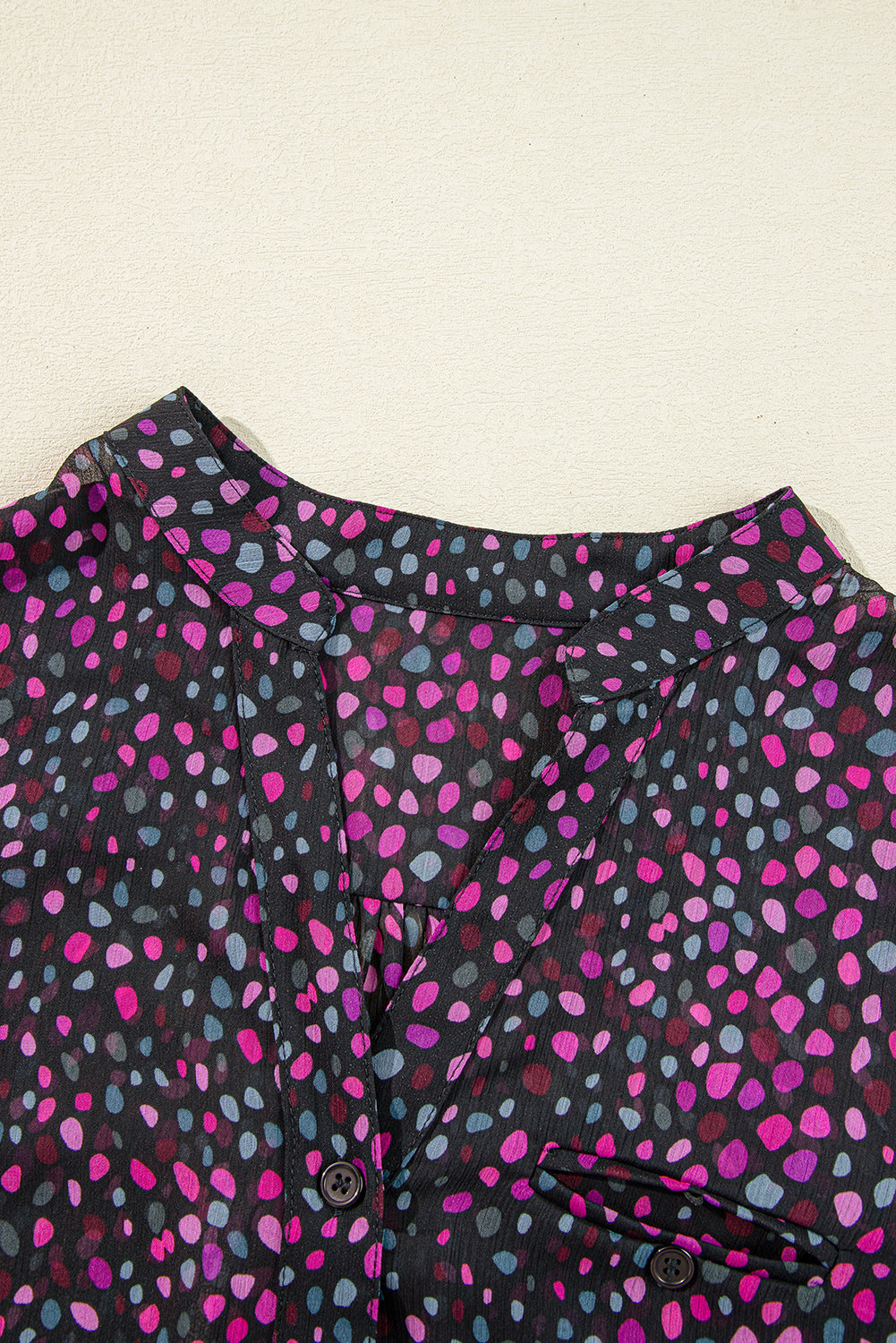 Chemise décontractée boutonnée imprimée à pois *-A WOMAN WE LOVE