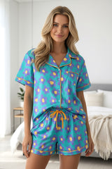 Ensemble pyjama chemise à manches courtes *