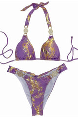 Maillot de Bain Bijoux Violet