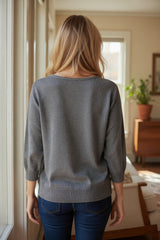 Gilet court gris scintillant