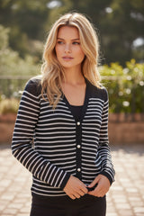 💙 Gilet rayé en lin – RICH & ROYAL