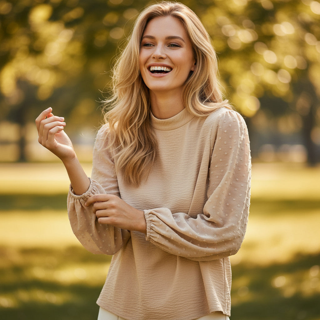 Ballic y suiza Pea Blusa suelta *