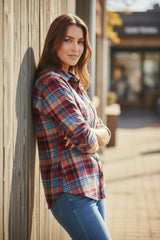 Ample vintage shirt for red tiles *