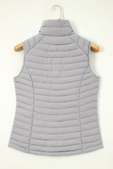 Silk -knit -sided quilted vest