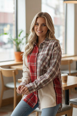 Chaqueta de mosaico de terciopelo placta