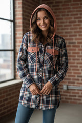 Contrasted pink tiles with hood *