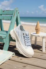 Baskets basses unisexes –Gris