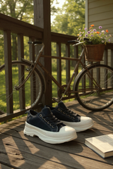 Baskets basses unisexes – Noire