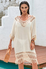 🌴 ESCAPE SUAVE – El vestido bohemio con delicados acabados en crochet