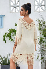 🌴 ESCAPE SUAVE – El vestido bohemio con delicados acabados en crochet